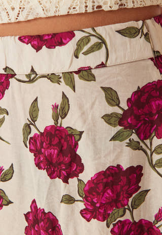 Printed Midi Skirt