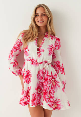 Annalise Fluted Mini Dress