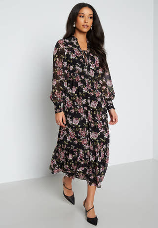 Avril Lace Up Midi Dress