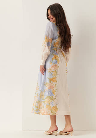 Christina Placement Print Midi