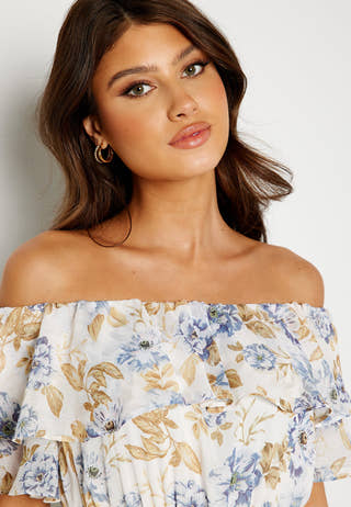 Eugina Off Shoulder Maxi Dress