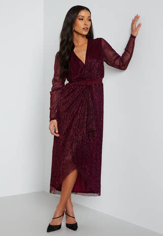 Izzy Plisse Midi Dress