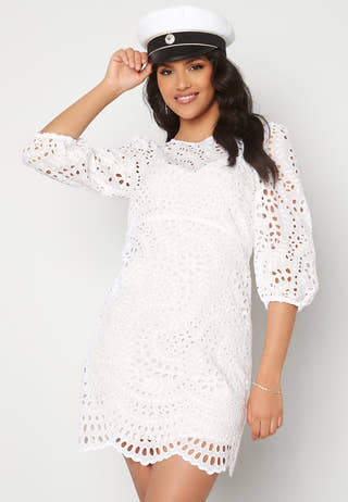 Megan Broidere Shift Dress