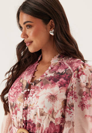 Peyton Trim Detail Midi Dress