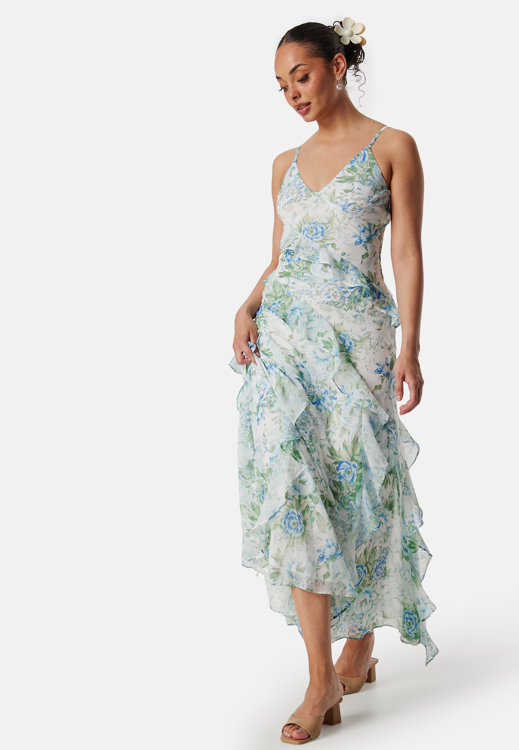 Forever new – Poppy Ruffle Maxi Dress – campaign-outlet – Green / Floral