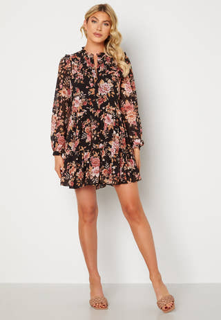 Simona Ruffle Smock Dress
