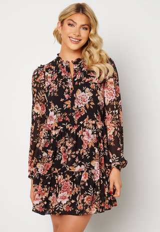 Simona Ruffle Smock Dress