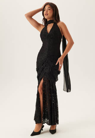 Tommy Halter Neck Lace Maxi