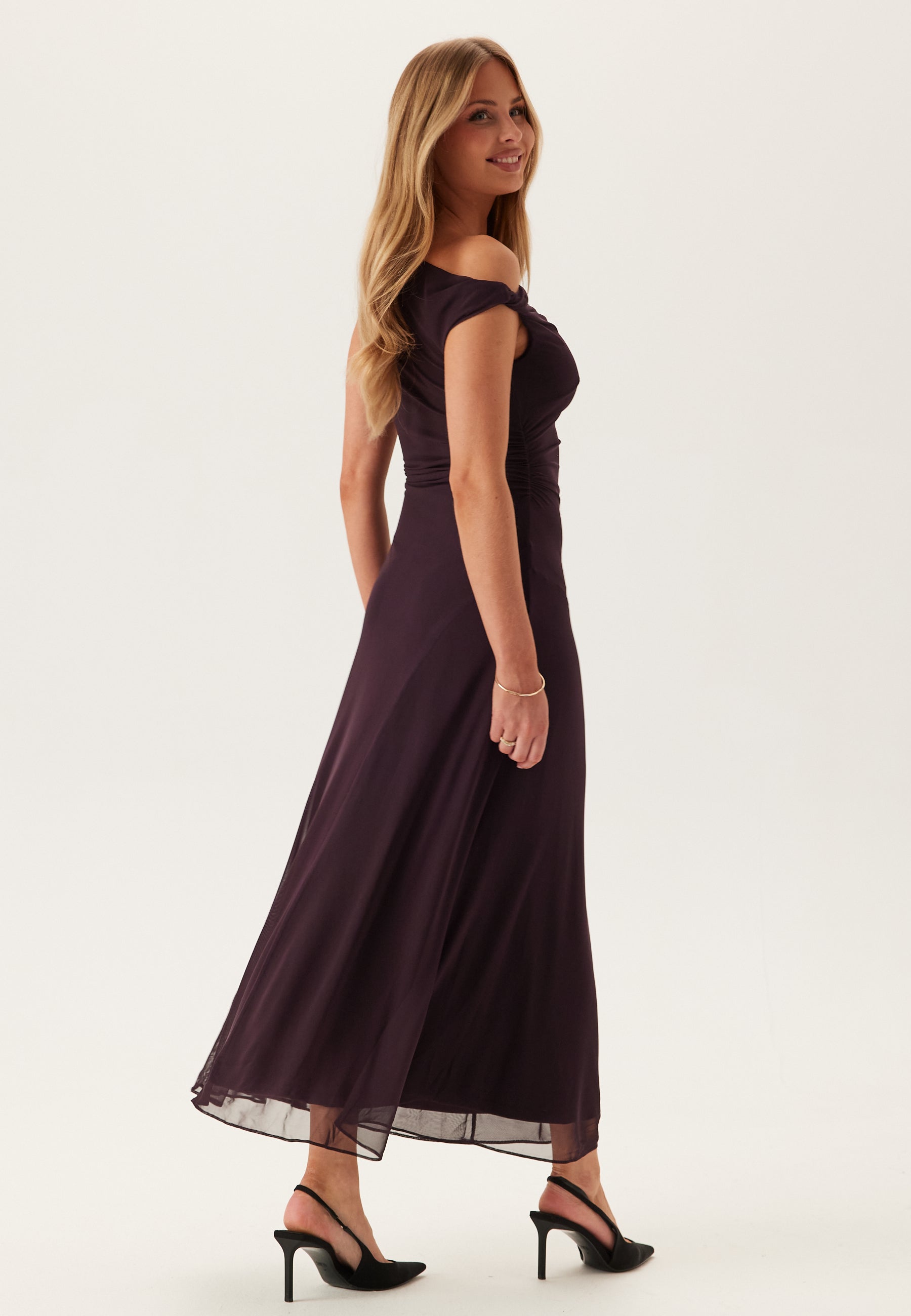 Forever new Violet Hanky Hem Jersey Midi Bridesmaid dresses Purple Forever new Violet Hanky Hem Jersey Midi Bridesmaid dresses Purple