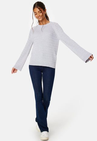 Cable Knit C-Neck