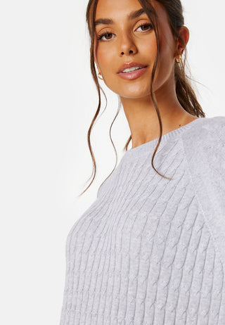Cable Knit C-Neck