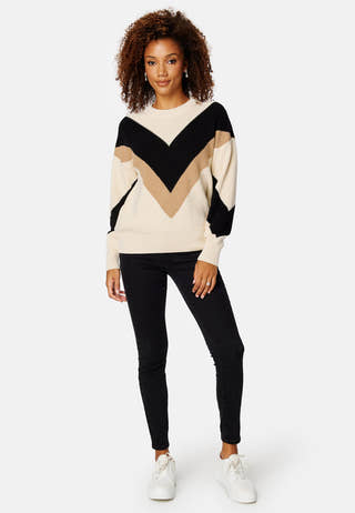 Color Block C-Neck