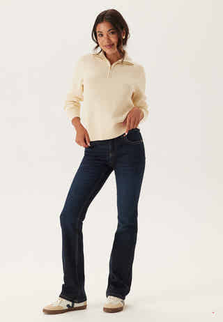 Cotton Textured Half-zip