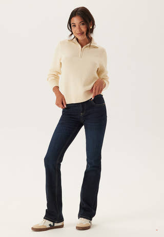 Cotton Textured Half-zip