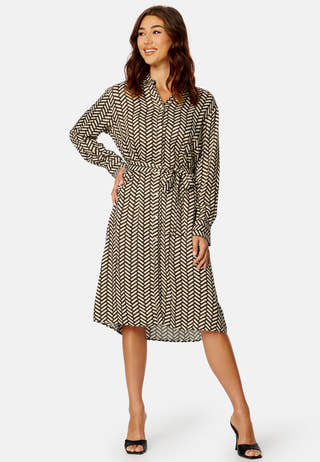 Geometric Shirt Dress