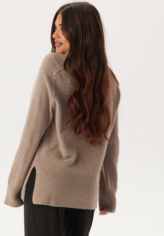 Herringbone Detail Rollneck