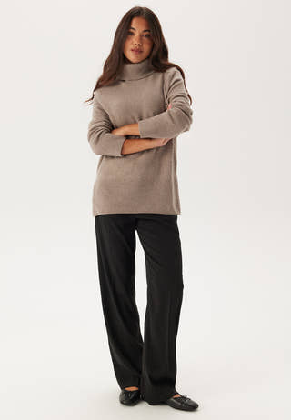 Herringbone Detail Rollneck