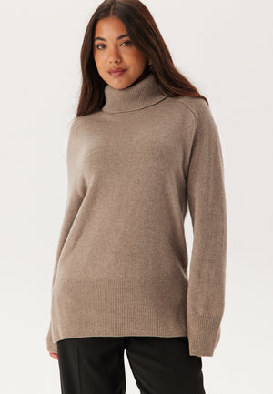 Herringbone Detail Rollneck