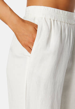 Linen Viscose Pull-On Pants