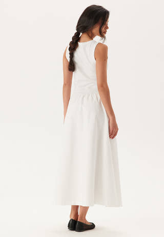 Midi Jersey Woven Combo Dress