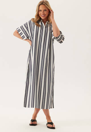 Os Striped Caftan Dress
