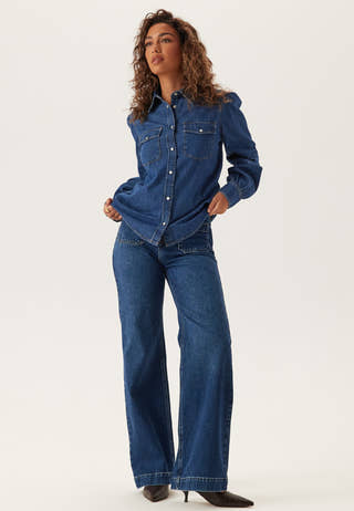 Reg Puff Sleeve Denim Shirt