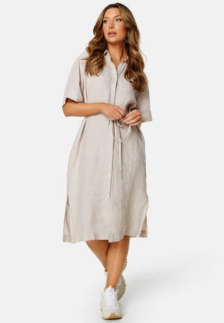 Relaxed Linen Shirt Dress