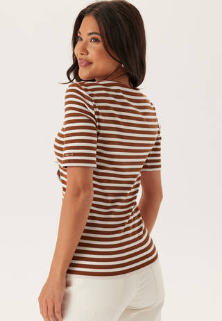Slim Striped Ribb T-Shirt