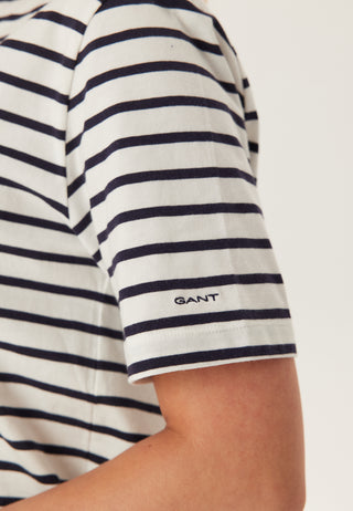 Stripe Boatneck  ss T-shirt