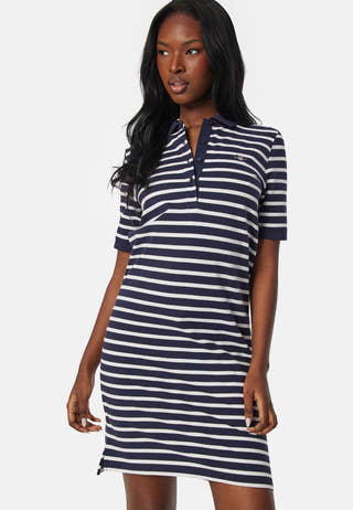 Striped Shield Pique Dress