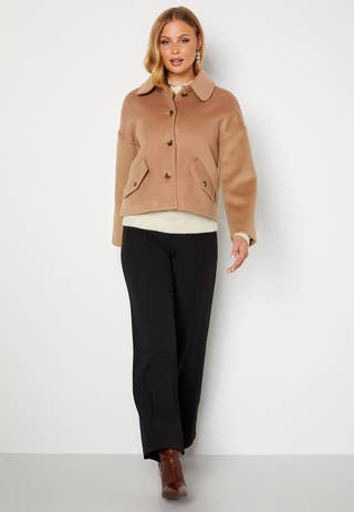 Wool Blend Cropped Jacket