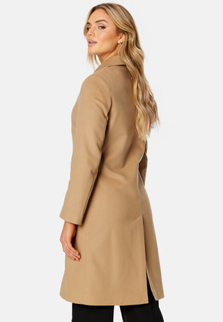 Wool Blend Tailored Coat