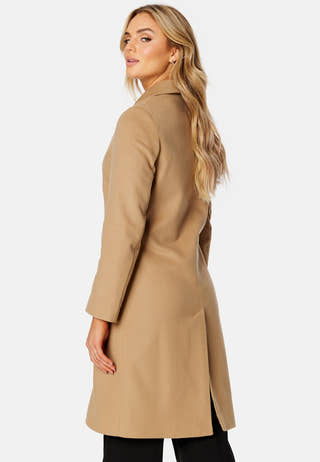 Wool Blend Tailored Coat