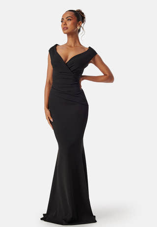 Bardot Pleat Maxi Dress