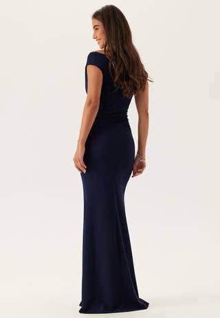 Bardot Pleat Maxi Dress