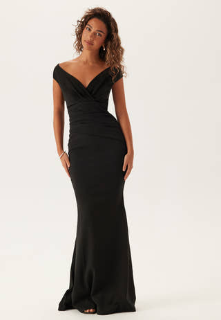 Bardot Pleat Maxi Dress