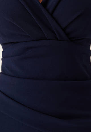 Bardot Pleat Maxi Dress