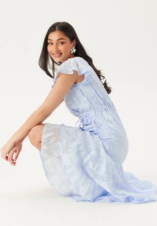 Chiffon Flutter High Low Dress