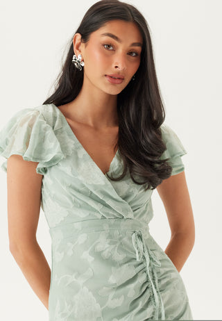 Chiffon Flutter High Low Dress