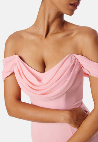 Chiffon Off Shoulder Maxi Dress