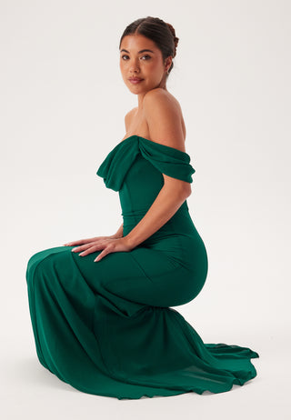 Chiffon Off Shoulder Maxi Dress