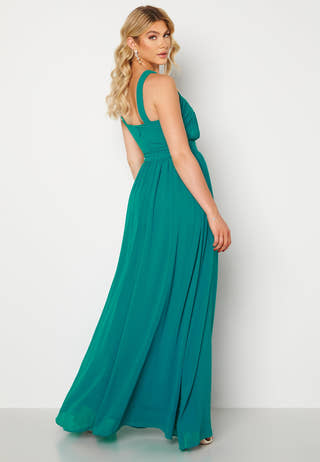 Cross Front Chiffon Maxi Dress