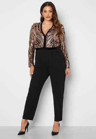 Sequin Bodice Jumpsuit