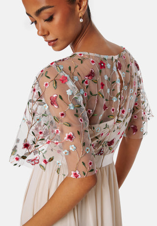 Embroidered Bodice Flutter Max