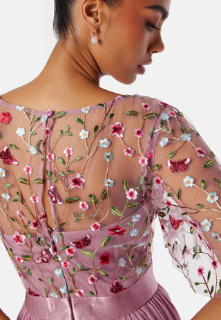 Embroidered Bodice Flutter Max