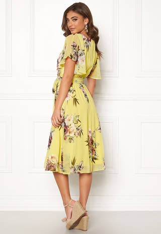 Flutter Floral Midi Dress