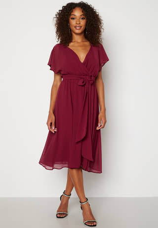 Flutter Chiffon Midi Dress