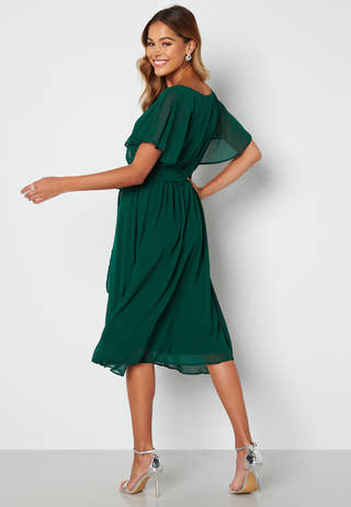 Flutter Chiffon Midi Dress