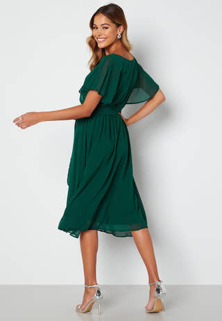 Flutter Chiffon Midi Dress