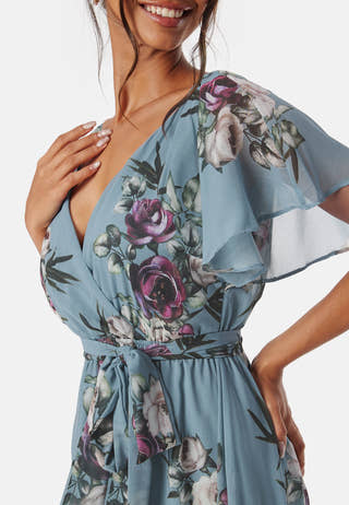 Flutter Floral Maxi Dress